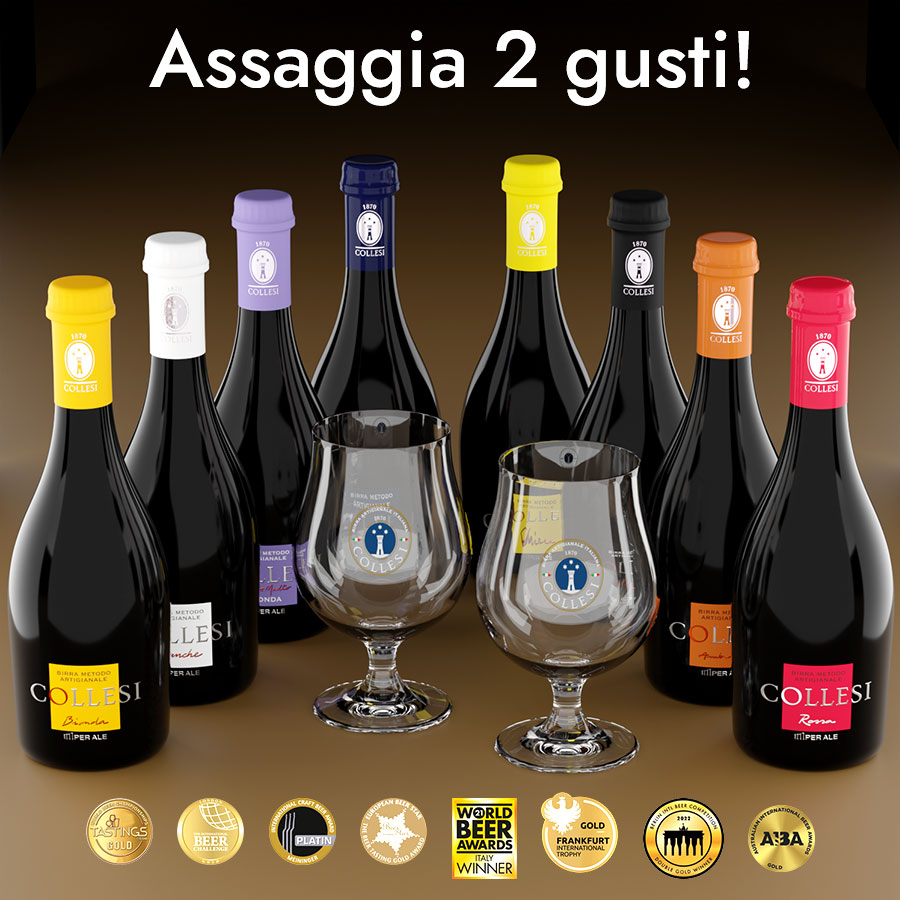 Assaggio Collesi - 2 beers of 500 ml +2 Baloon